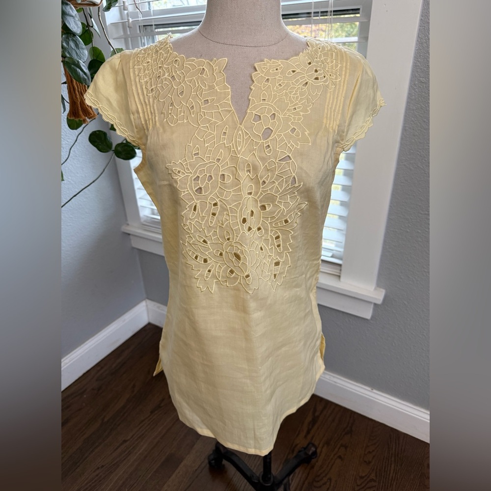 NWT Baluchi Cutwork‎ Embroidered blouse Size Small